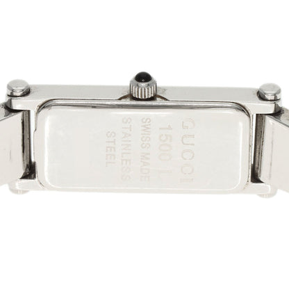 GUCCI Square face Watches 1500L Stainless Steel/Stainless Steel Ladies