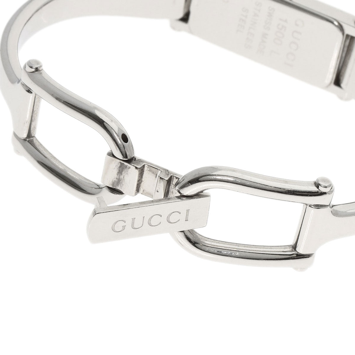 GUCCI Square face Watches 1500L Stainless Steel/Stainless Steel Ladies