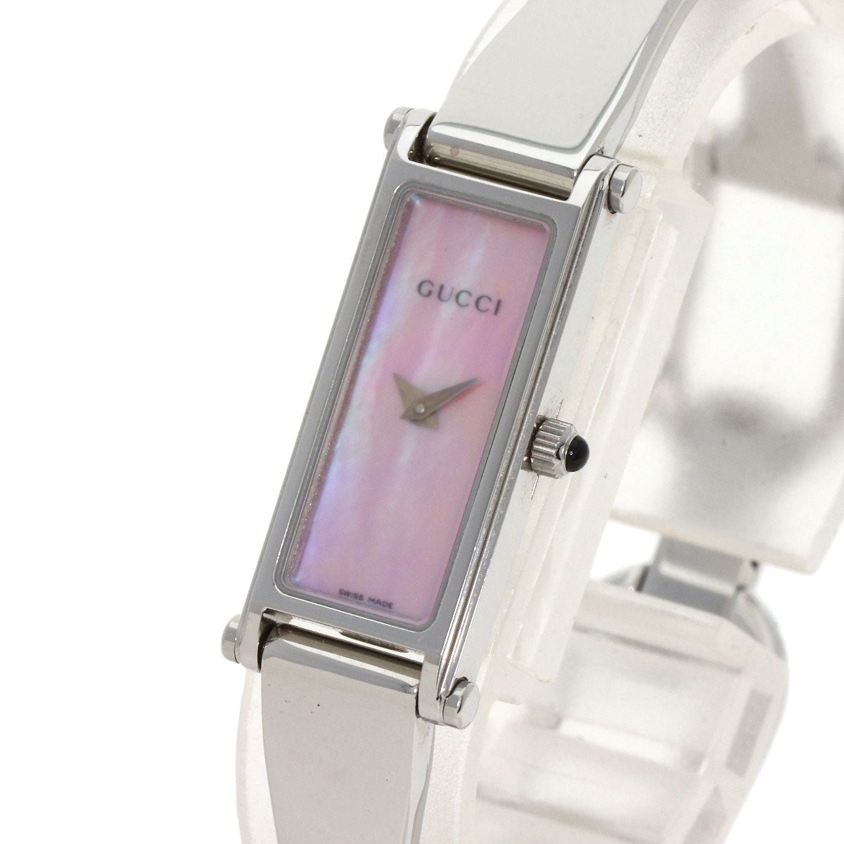 GUCCI Square face Watches 1500L Stainless Steel/Stainless Steel Ladies