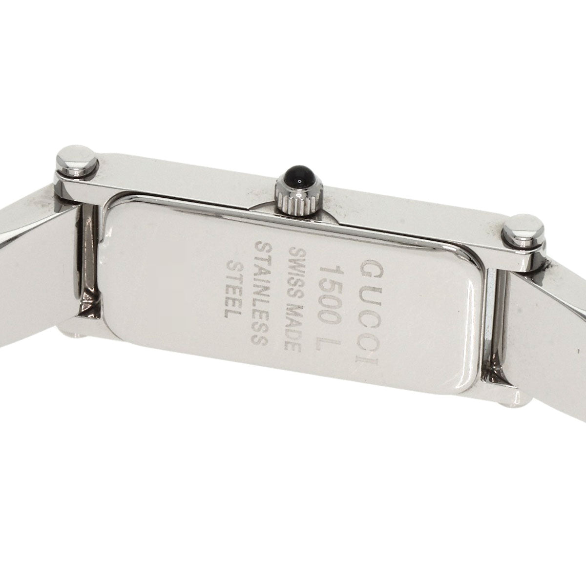 GUCCI Square face Watches 1500L Stainless Steel/Stainless Steel Ladies