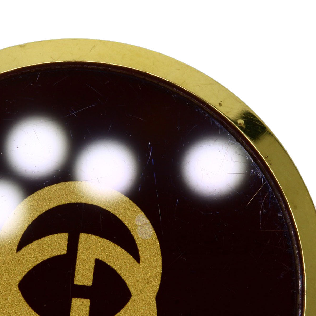 GUCCI Sherry line Watches Gold Plated/Leather Ladies