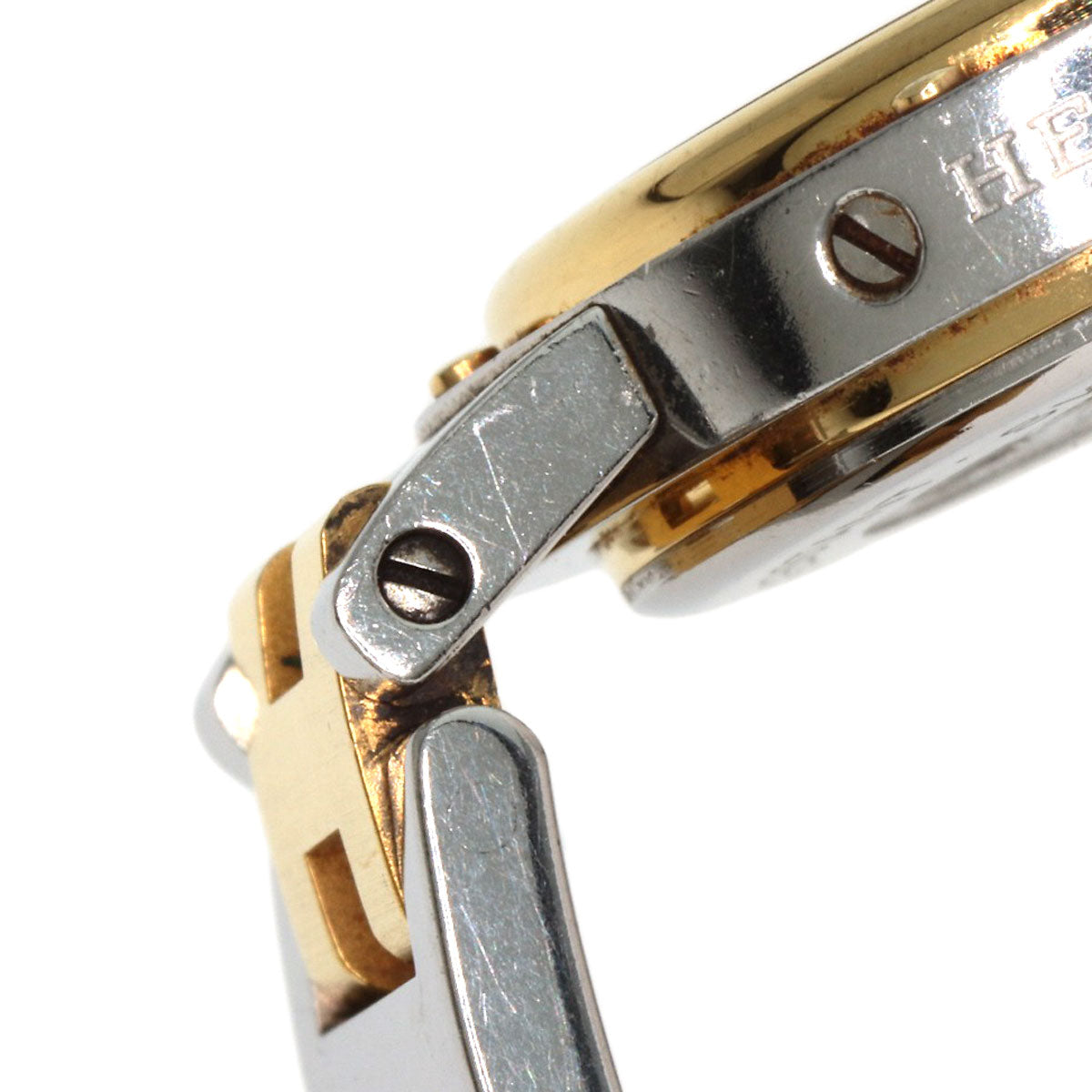 HERMES Clipper Watches Stainless Steel/SSxGP Ladies