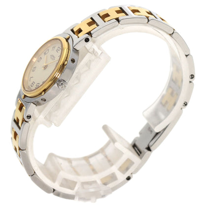 HERMES Clipper Watches Stainless Steel/SSxGP Ladies