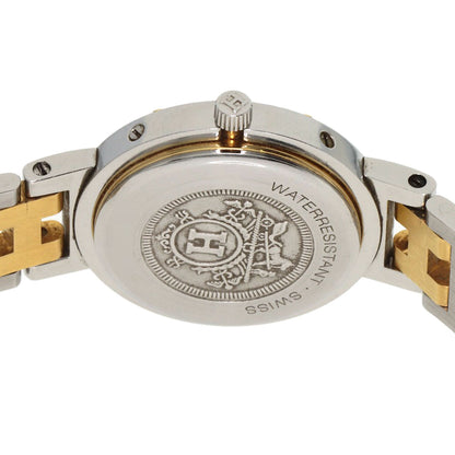 HERMES Clipper Watches Stainless Steel/SSxGP Ladies