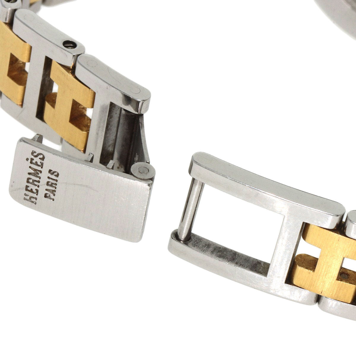 HERMES Clipper Watches Stainless Steel/SSxGP Ladies