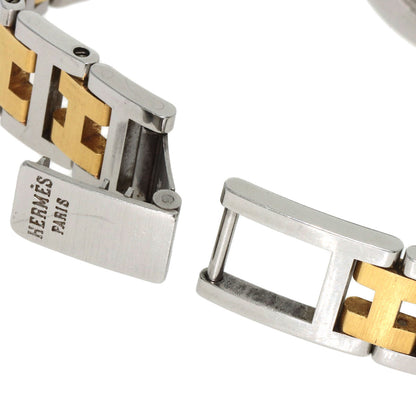 HERMES Clipper Watches Stainless Steel/SSxGP Ladies