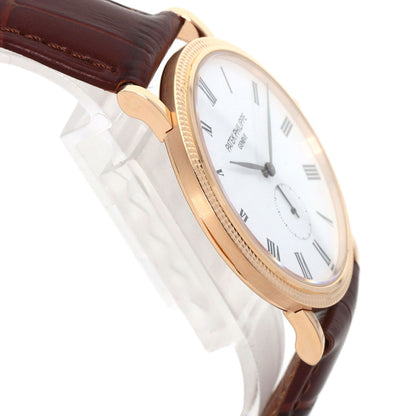 PATEK PHILIPPE Calatrava Watches 5119R-001 K18 Pink Gold/Leather mens