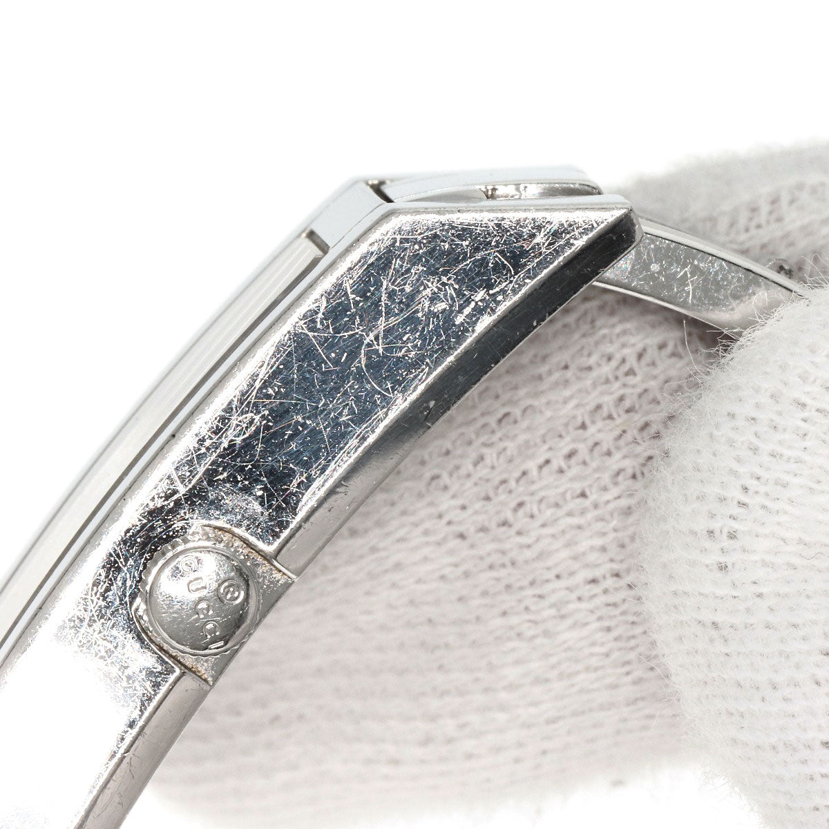 GUCCI Square Face 3P Diamond Watches 110 Stainless Steel/Stainless Steel Ladies