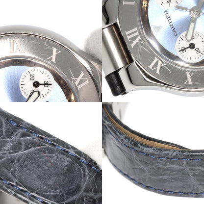 CARTIER CHRONOSCAPH SM Watches W1020013 Stainless Steel/Leather Ladies