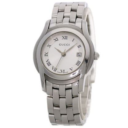 GUCCI Round face Watches 5500L Stainless Steel/Stainless Steel Ladies