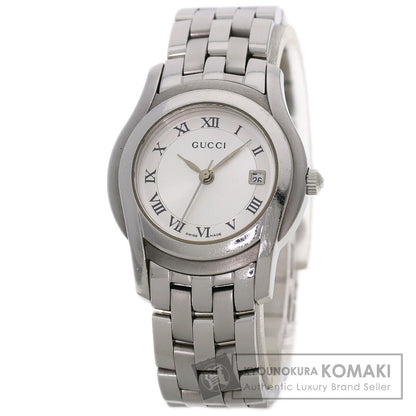 GUCCI Round face Watches 5500L Stainless Steel/Stainless Steel Ladies