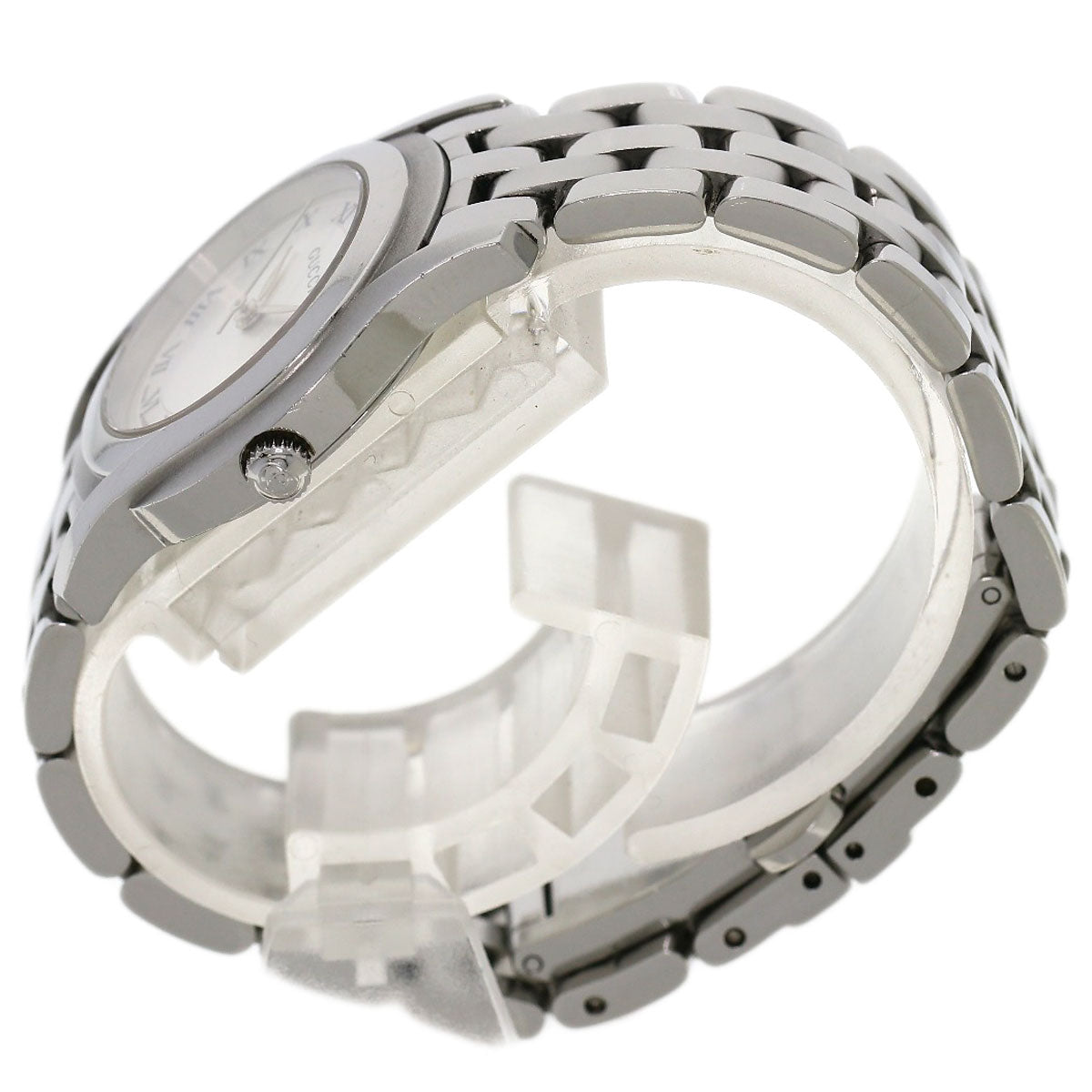 GUCCI Round face Watches 5500L Stainless Steel/Stainless Steel Ladies