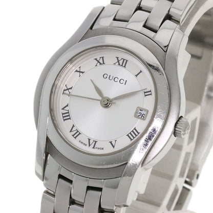 GUCCI Round face Watches 5500L Stainless Steel/Stainless Steel Ladies