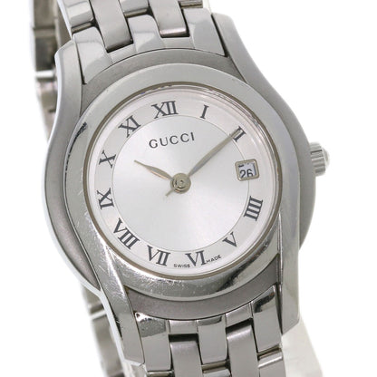 GUCCI Round face Watches 5500L Stainless Steel/Stainless Steel Ladies