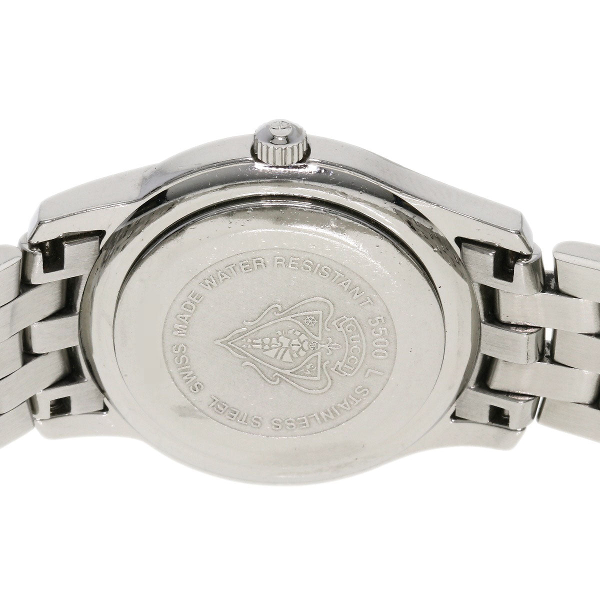 GUCCI Round face Watches 5500L Stainless Steel/Stainless Steel Ladies