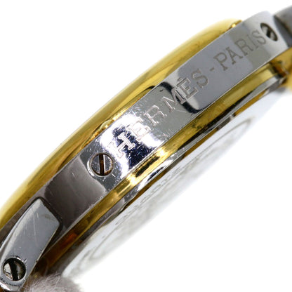 HERMES Clipper Watches Stainless Steel/SSxGP Ladies