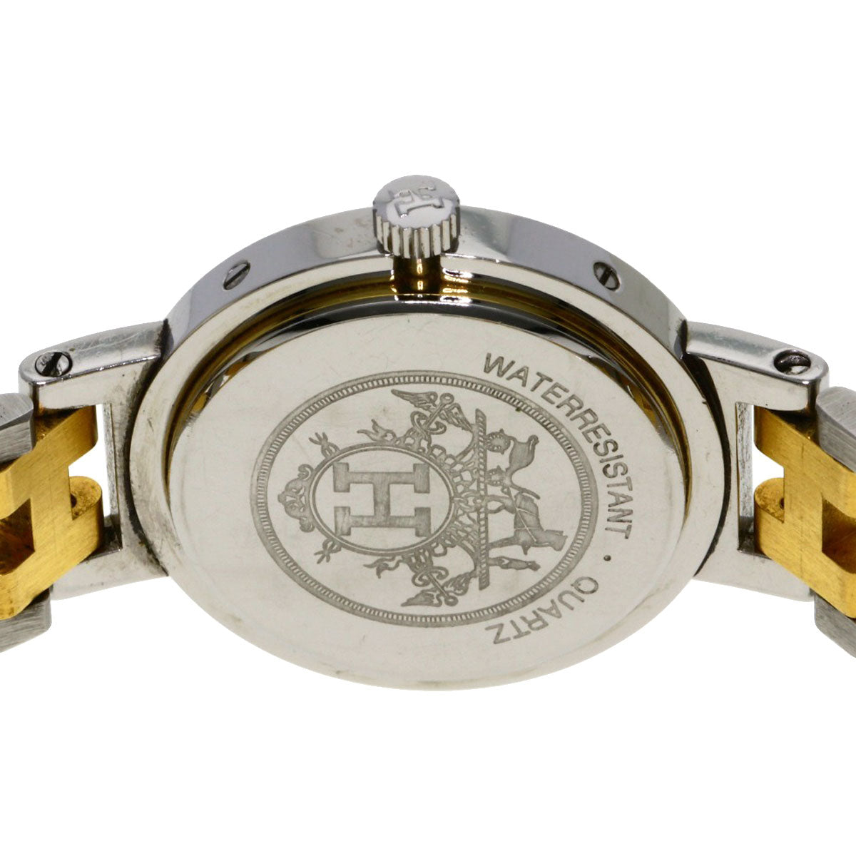HERMES Clipper Watches Stainless Steel/SSxGP Ladies
