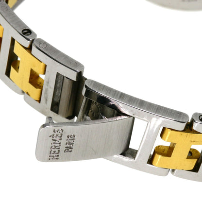 HERMES Clipper Watches Stainless Steel/SSxGP Ladies