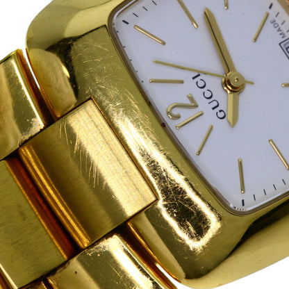 GUCCI Square face Watches 8500L Gold Plated/Gold Plated Ladies