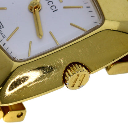 GUCCI Square face Watches 8500L Gold Plated/Gold Plated Ladies