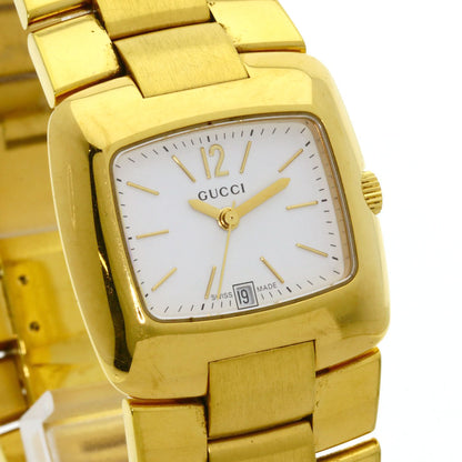 GUCCI Square face Watches 8500L Gold Plated/Gold Plated Ladies