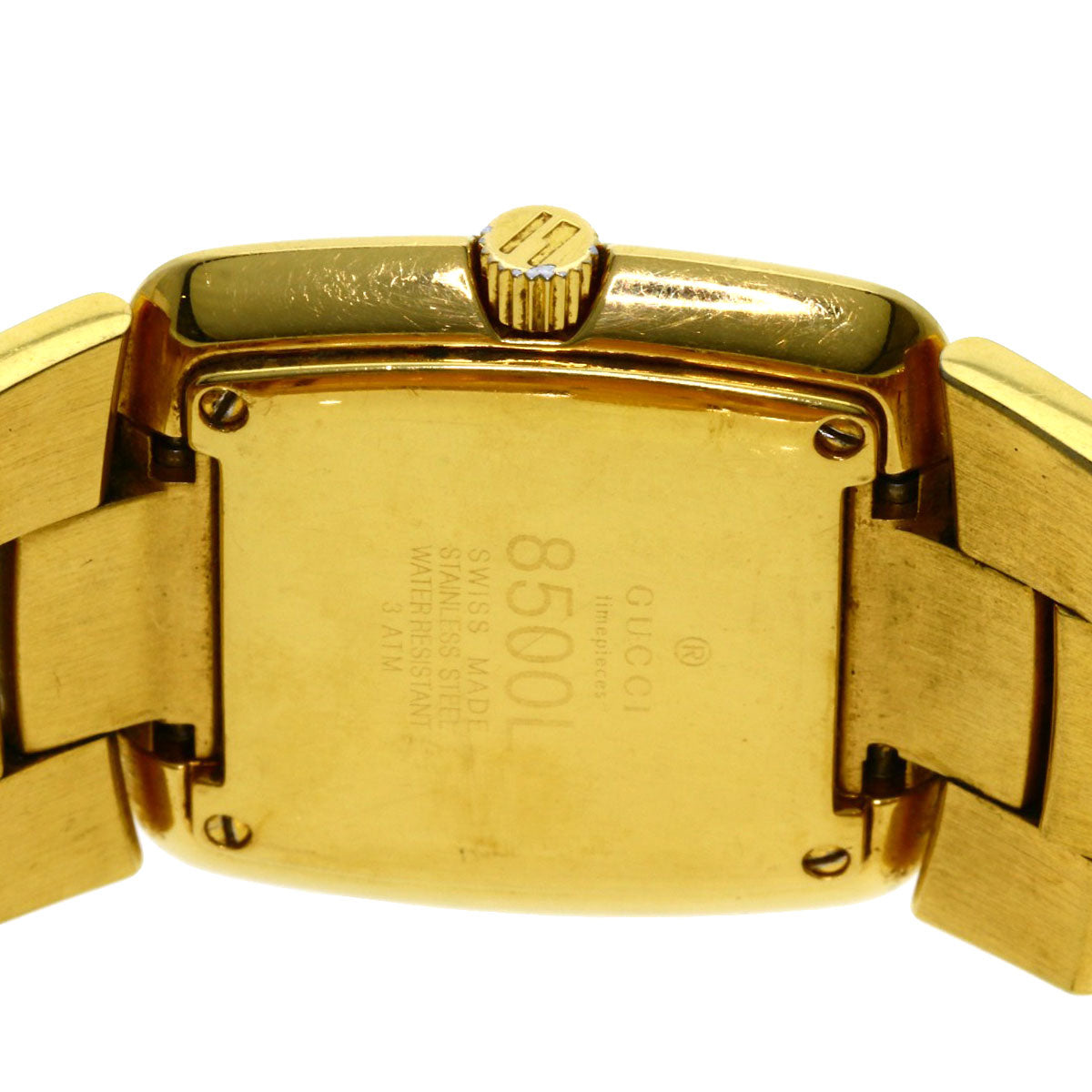 GUCCI Square face Watches 8500L Gold Plated/Gold Plated Ladies