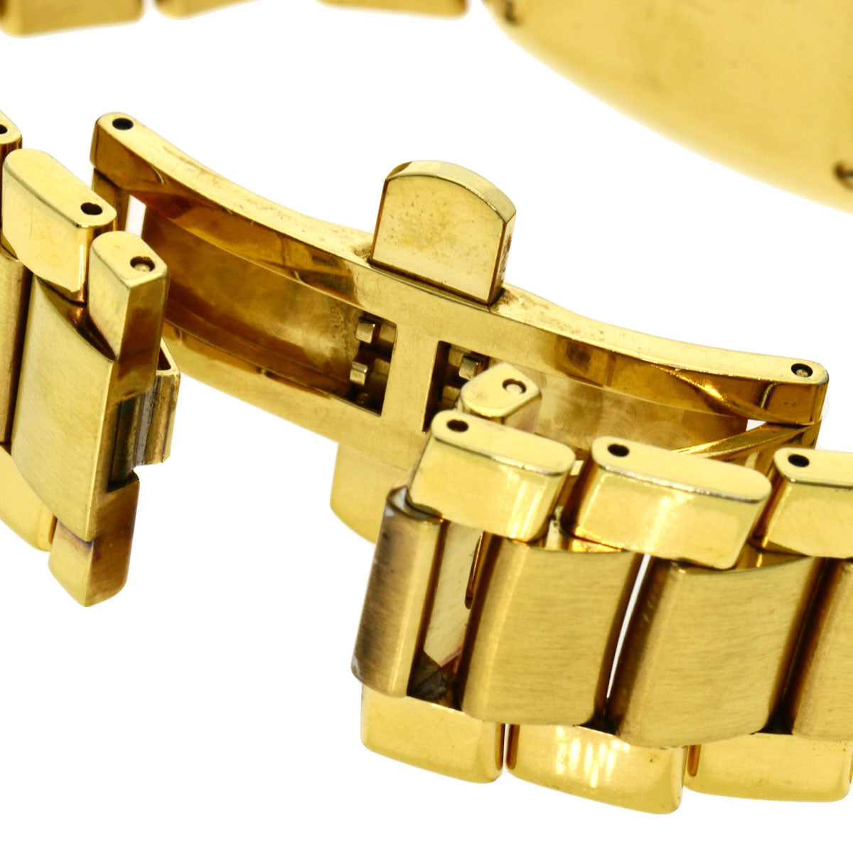 GUCCI Square face Watches 8500L Gold Plated/Gold Plated Ladies