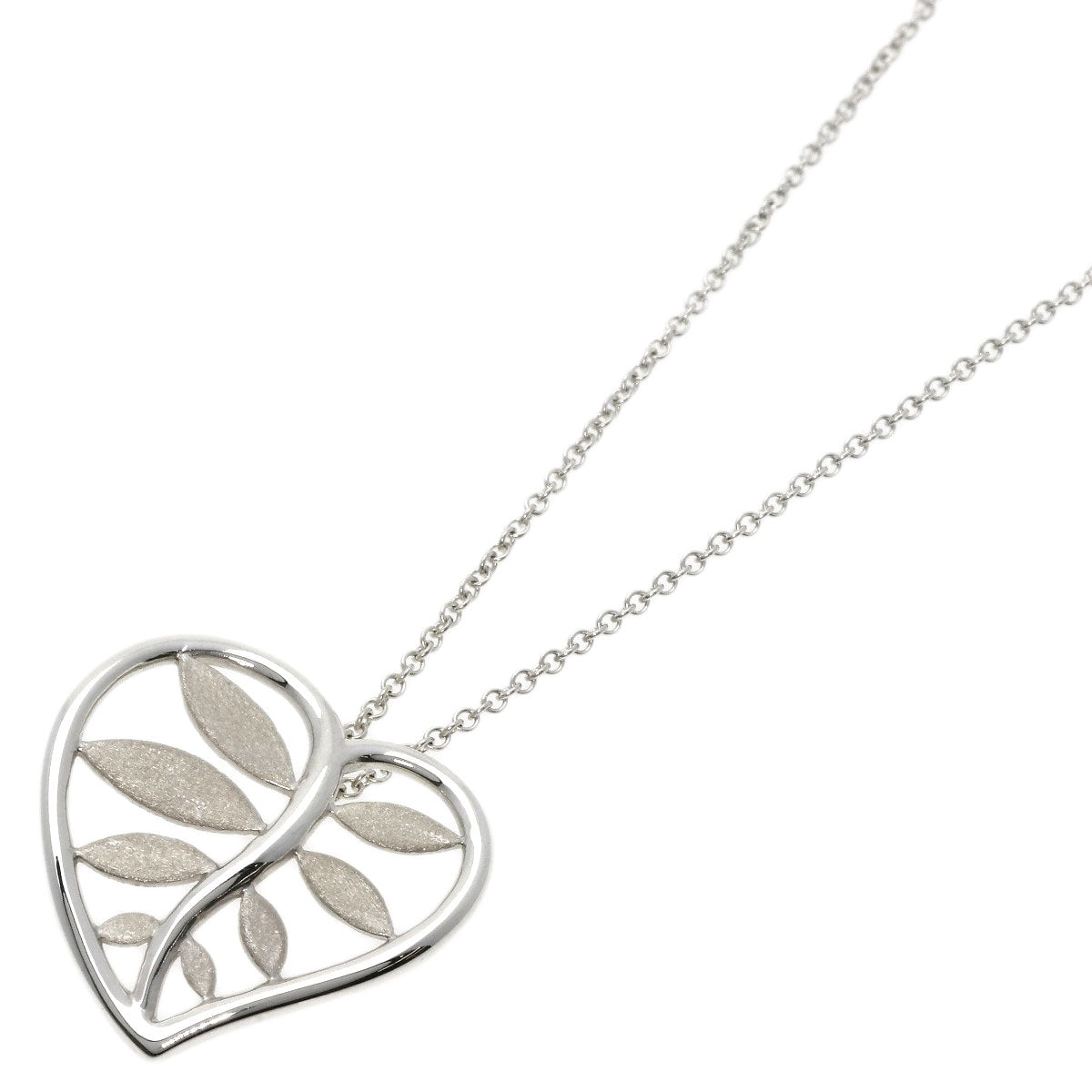 TIFFANY&Co.   Necklace Leaf Silver Ladies