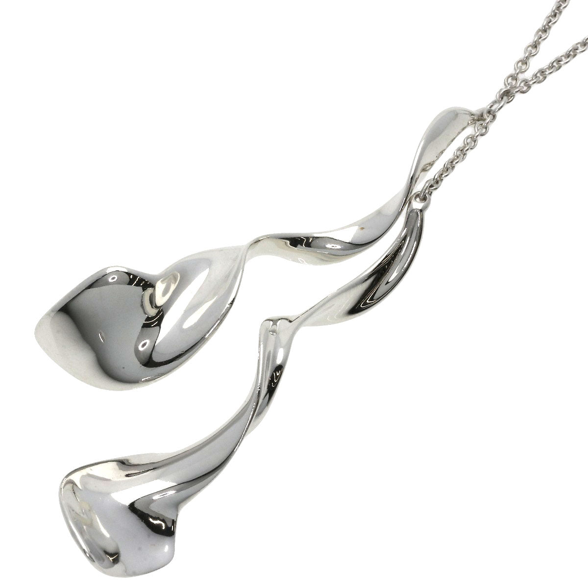 TIFFANY&Co.   Necklace Orchid Double Frank Gehry Silver Ladies