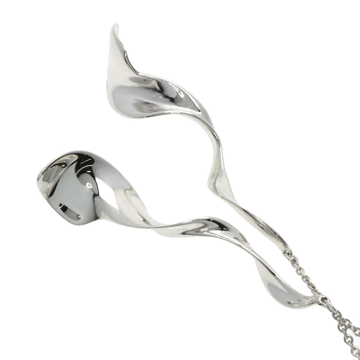 TIFFANY&Co.   Necklace Orchid Double Frank Gehry Silver Ladies