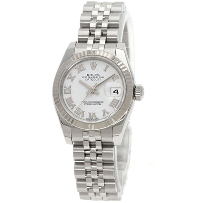 ROLEX datejust white roman Watches 179174 Stainless Steel/Stainless Steel Ladies
