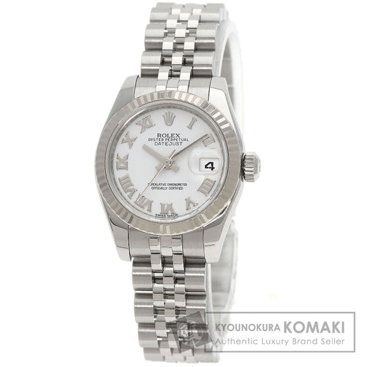 ROLEX datejust white roman Watches 179174 Stainless Steel/Stainless Steel Ladies