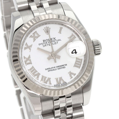 ROLEX datejust white roman Watches 179174 Stainless Steel/Stainless Steel Ladies