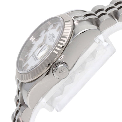 ROLEX datejust white roman Watches 179174 Stainless Steel/Stainless Steel Ladies