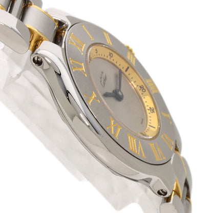 CARTIER Must21 Watches W10073R6 Stainless Steel/SSxGP Ladies