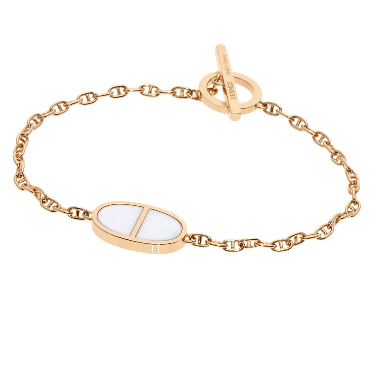 HERMES   Bracelet Shane Dunkle Verso SH size K18 Pink Gold Ladies