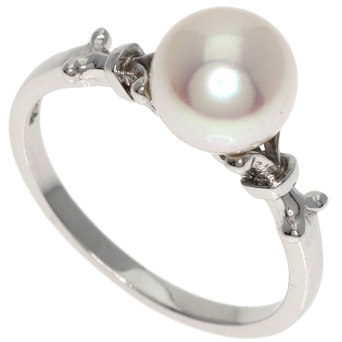 MIKIMOTO Pearl Pearl Ring K14 White Gold Ladies [Used]