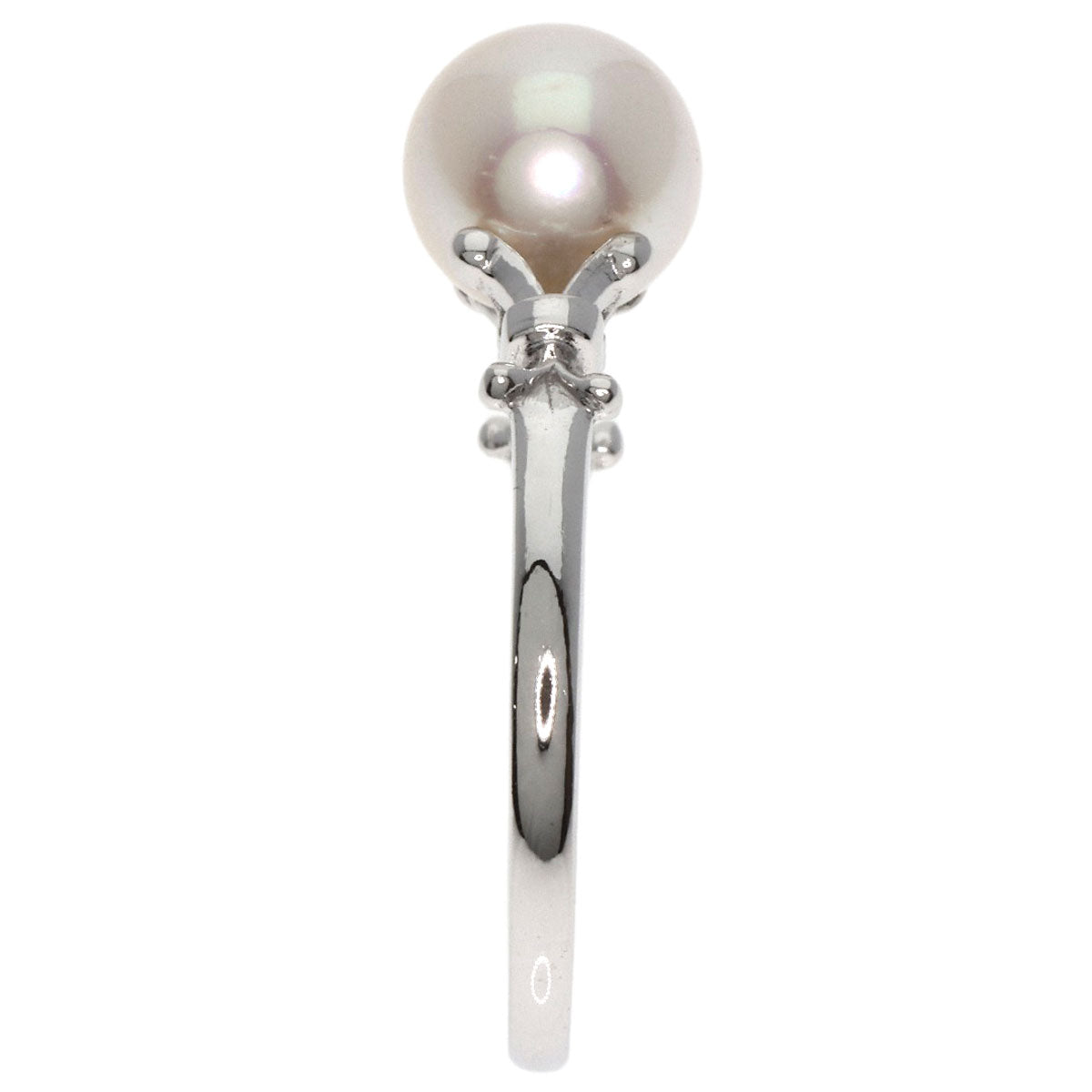 MIKIMOTO Pearl Pearl Ring K14 White Gold Ladies [Used]