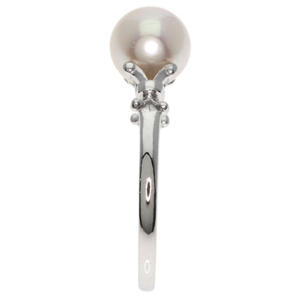MIKIMOTO Pearl Pearl Ring K14 White Gold Ladies [Used]