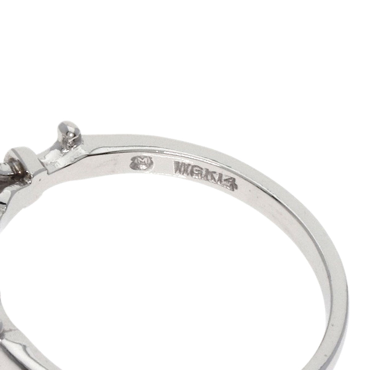 MIKIMOTO Pearl Pearl Ring K14 White Gold Ladies [Used]