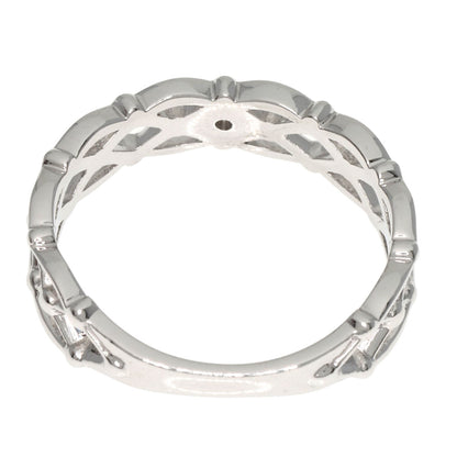 STAR JEWELRY 1P Diamond #7 Ring K18 White Gold Ladies [Used]