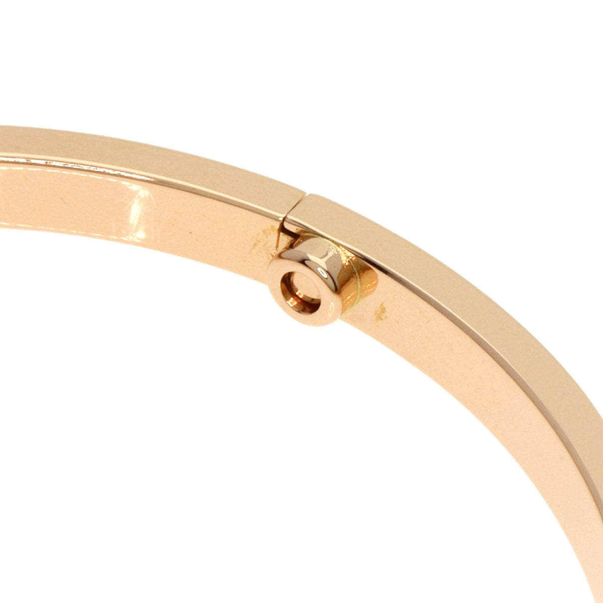 CARTIER LOVE Bracelets SM Half Diamond No Driver #17 Bracelet K18 Pink Gold Ladies [Used]