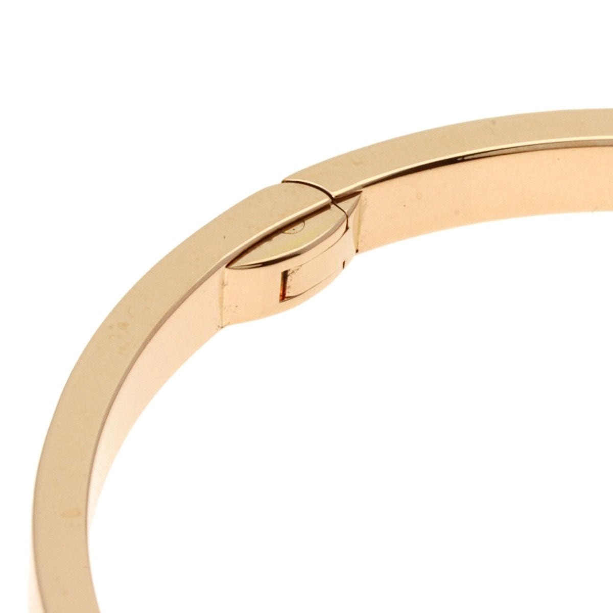 CARTIER   Bracelet LOVE Bracelets SM Half Diamond No Driver #17 K18 Pink Gold Ladies