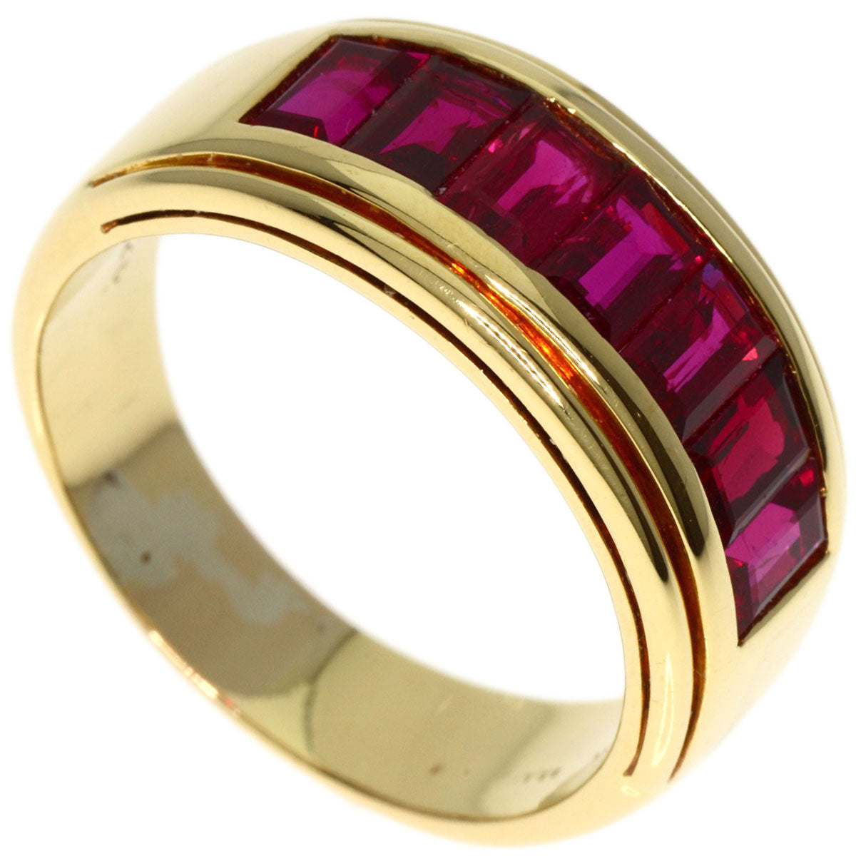PICCHIOTTI Mystery Setting Ruby Ring K18 Yellow Gold Ladies [Used]