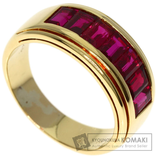 PICCHIOTTI Mystery Setting Ruby Ring K18 Yellow Gold Ladies [Used]