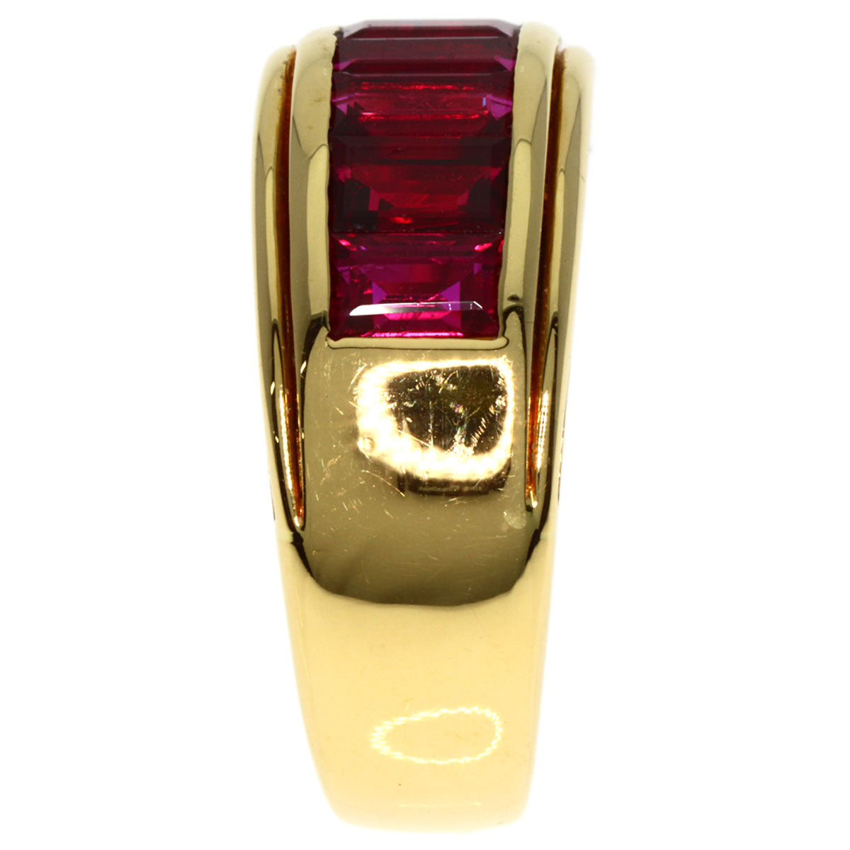 PICCHIOTTI Mystery Setting Ruby Ring K18 Yellow Gold Ladies [Used]