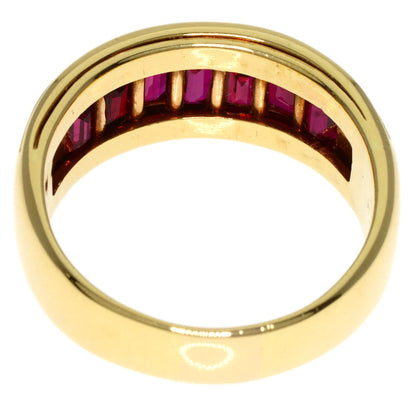 PICCHIOTTI Mystery Setting Ruby Ring K18 Yellow Gold Ladies [Used]