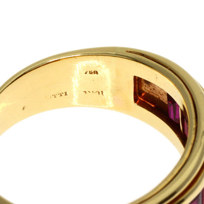 PICCHIOTTI Mystery Setting Ruby Ring K18 Yellow Gold Ladies [Used]