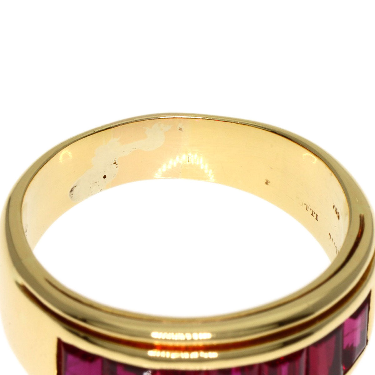 PICCHIOTTI Mystery Setting Ruby Ring K18 Yellow Gold Ladies [Used]
