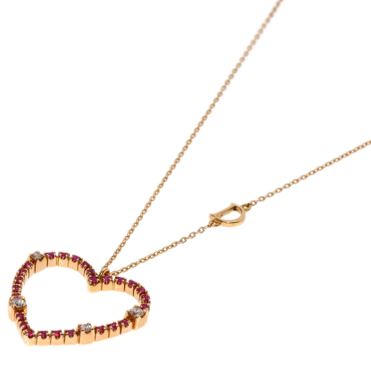 Damiani   Necklace San Lorenzo Pink Sapphire Diamond K18 Pink Gold Ladies